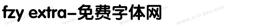 fzy extra字体转换
